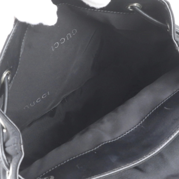 GUCCI Black Leather Backpack main image 5